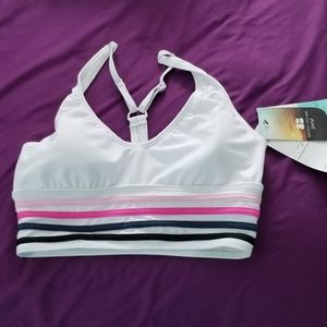 white sport bra/swim